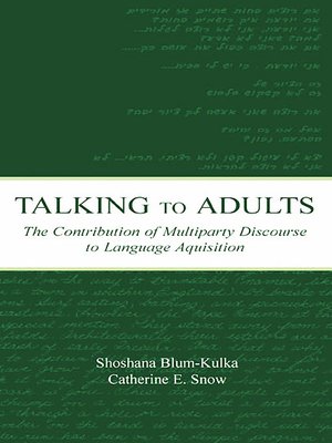 cover image of Talking to Adults